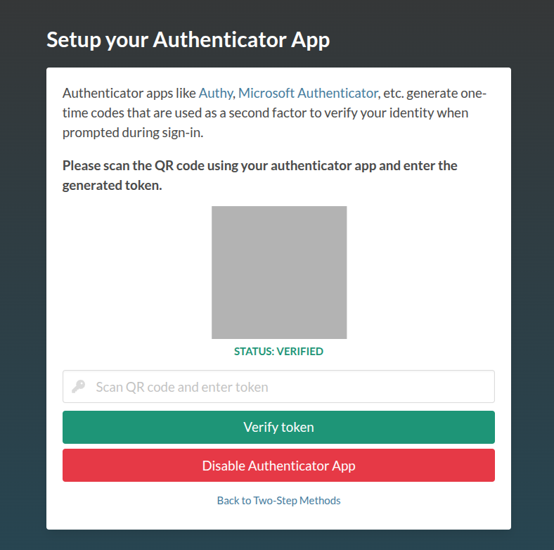 **manage 2FA**