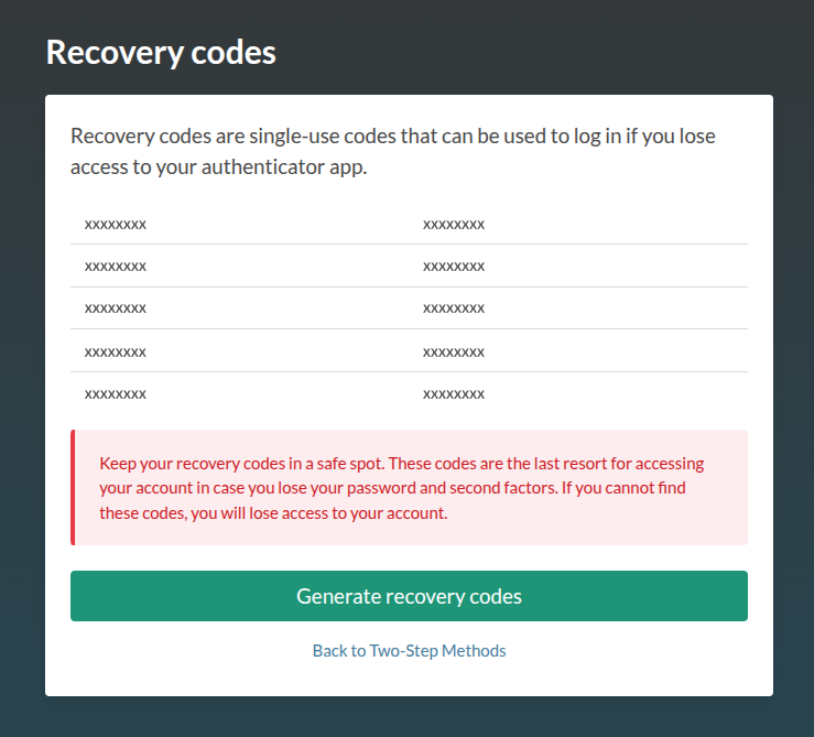 **manage 2FA**