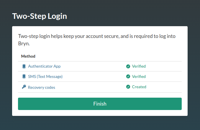 **manage 2FA**