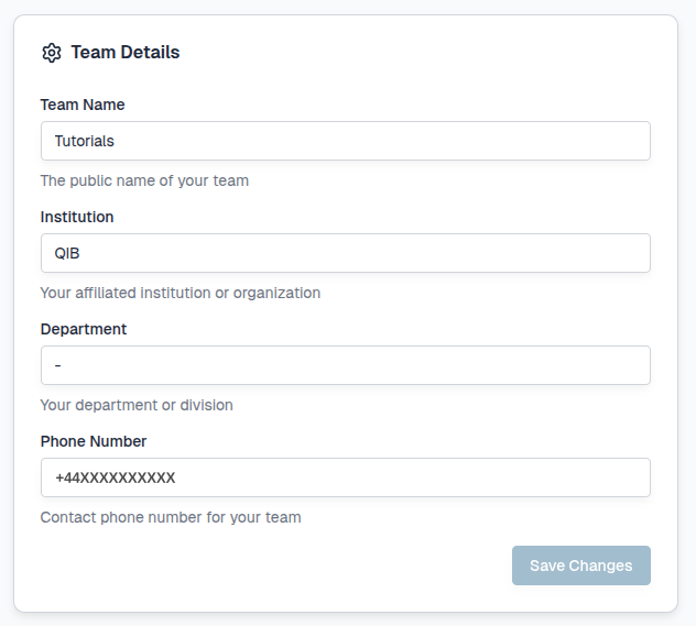 **Team**