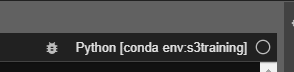 conda activate s3training